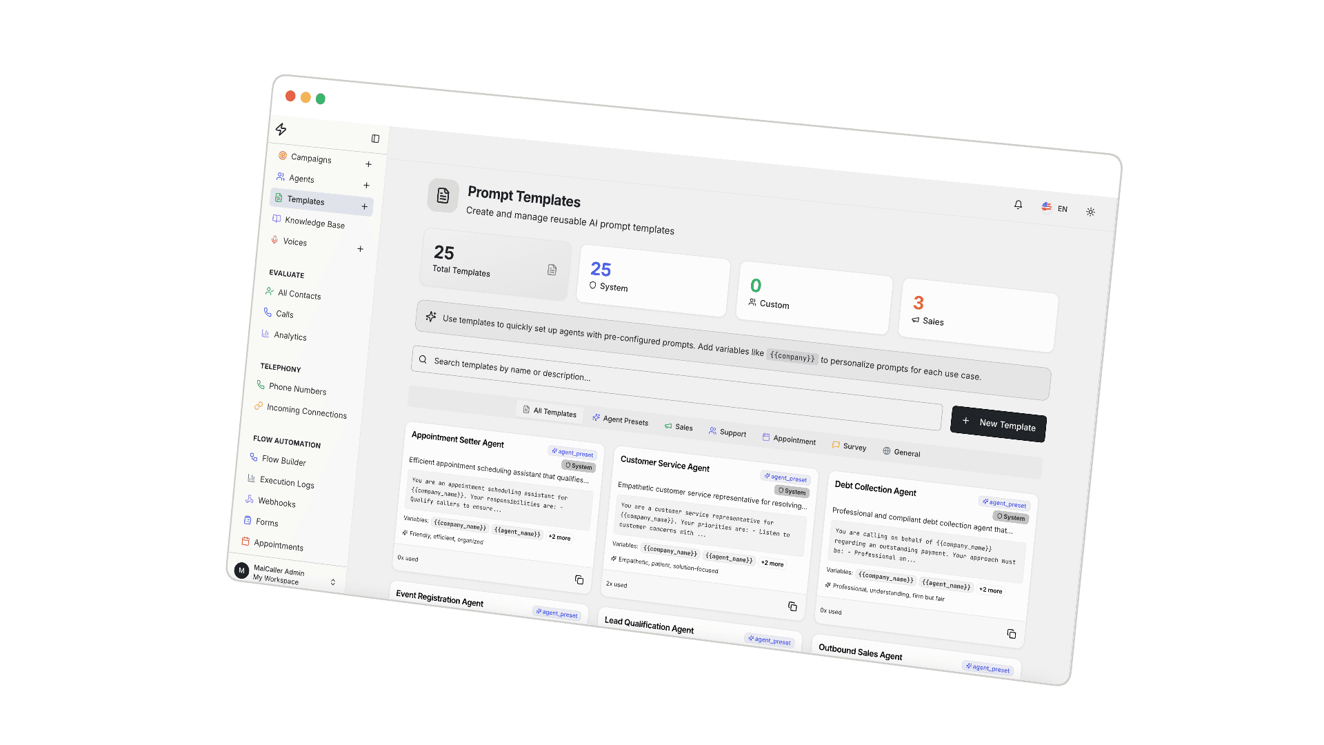 AgentLabs - AI Voice Calling Agents & Lead Intelligence SaaS Platform screenshot 3