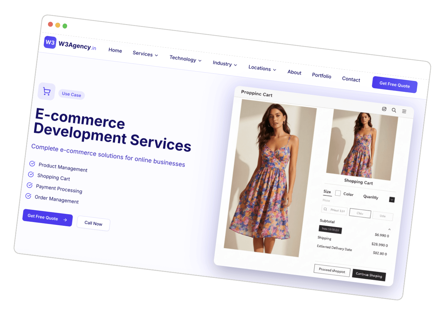 W3 Web Agency Template screenshot 2